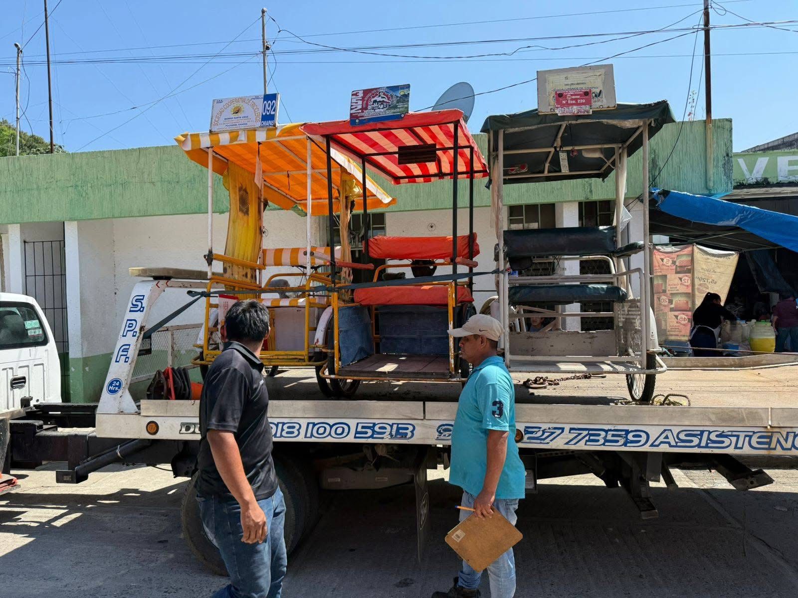 Transportistas de Pijijiapan piden apoyo ante operativo de revisio¦ün vehicular1