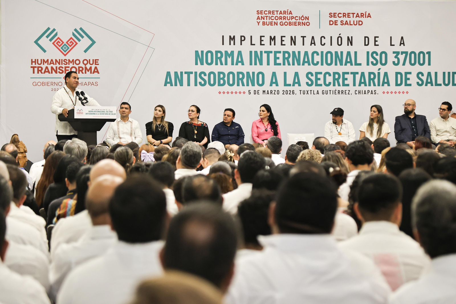 Eduardo Ram+¡rez presenta implementaci+¦n de la Norma Internacional ISO 37001 Antisoborno en la Secretar+¡a de Salud