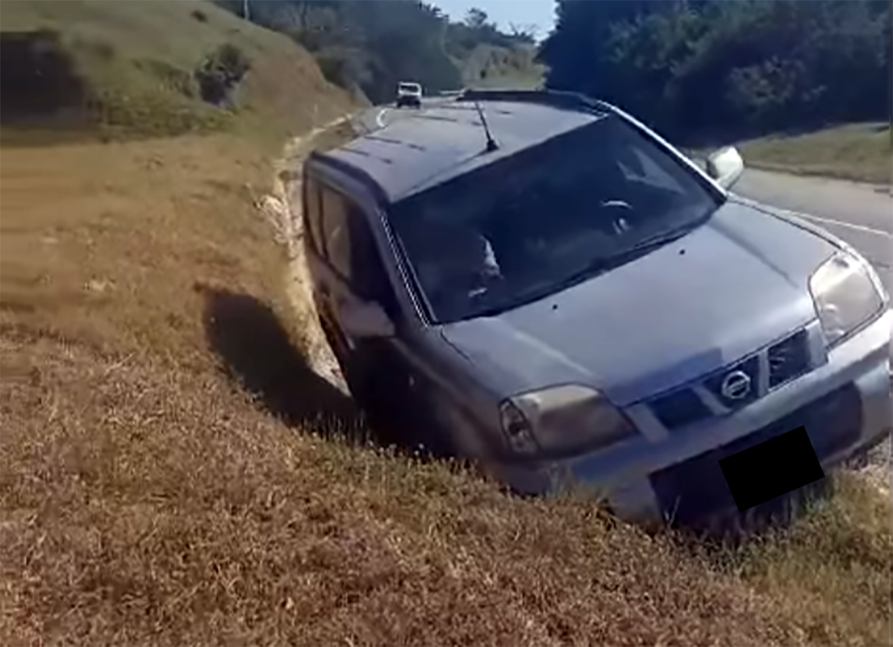 Se qued+¦ estancado con todo y carro en tramo Tonal+í1