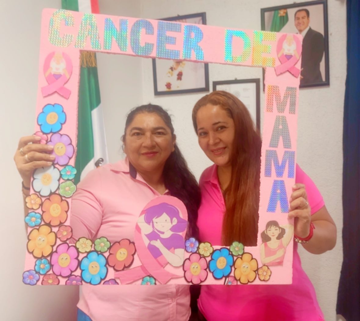 Se unen Olga Grajales y COBACH de Ignacio Rami¦ürez contra el ca¦üncer de mama en Tonala¦ü2