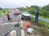 Automóvil arrolla a trabajador de obra tras aparatoso accidente en la vía Tonalá–Arriaga