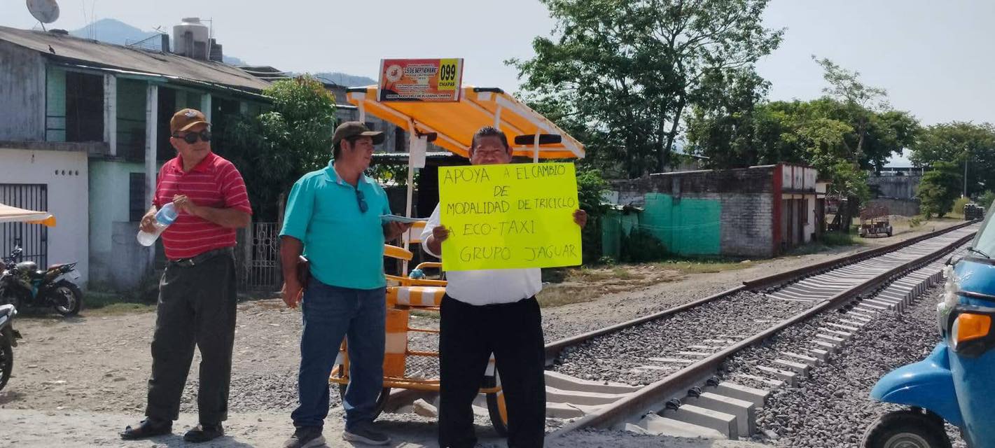 Tricicleros reactivan peticio¦ün de Eco Taxis tras una de¦ücada de espera en Pijijiapan1