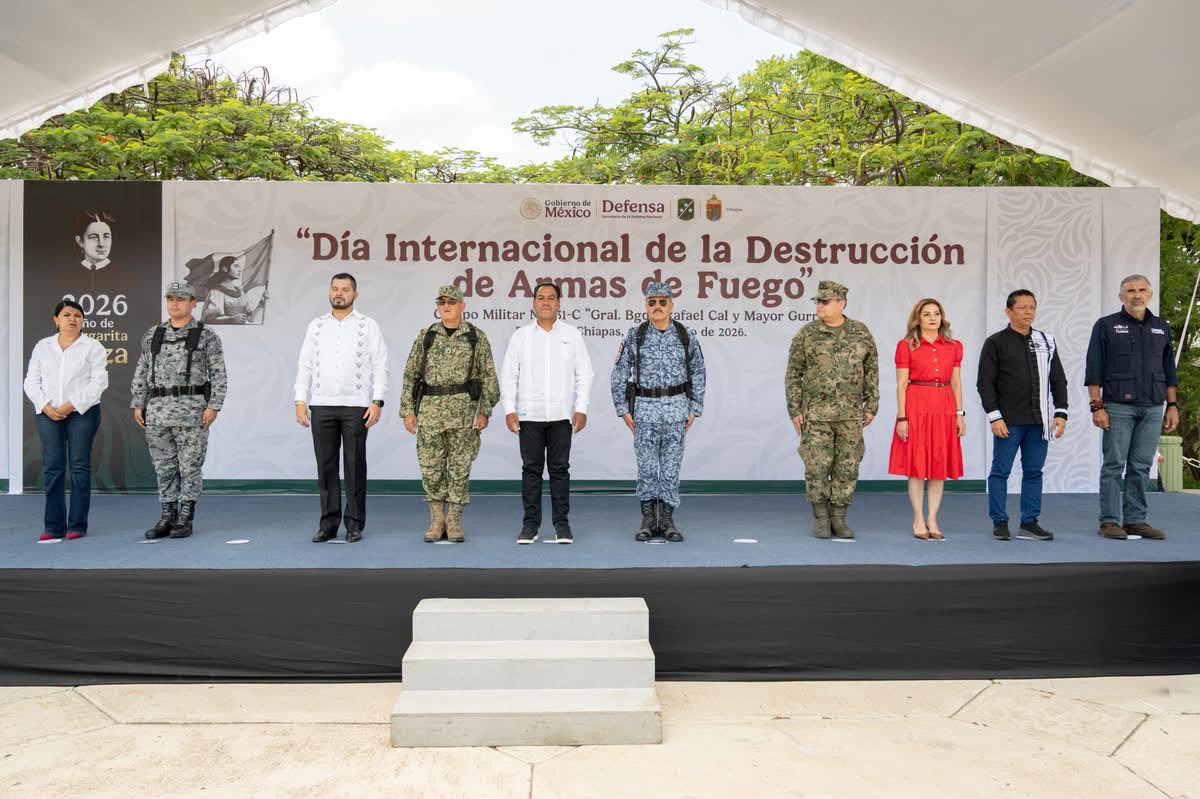 Eduardo Ramírez asiste a ceremonia conmemorativa del Día Internacional de la Destrucción de Armas