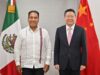 Eduardo Ramírez se reúne con el embajador Extraordinario y Plenipotenciario de China en México, Chen Daojiang