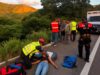 Dos jóvenes tonaltecas resultan lesionadas tras volcadura de taxi en Oaxaca