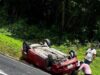 Automóvil vuelca en el tramo Pijijiapan–Tonalá; conductor resulta lesionado
