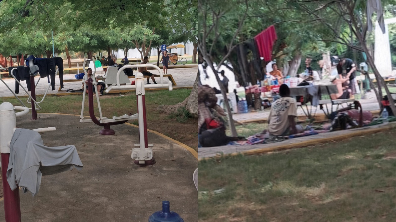 Suspenden entrenamientos en Unidad Deportiva de Tonala¦ü ante presencia de migrantes1