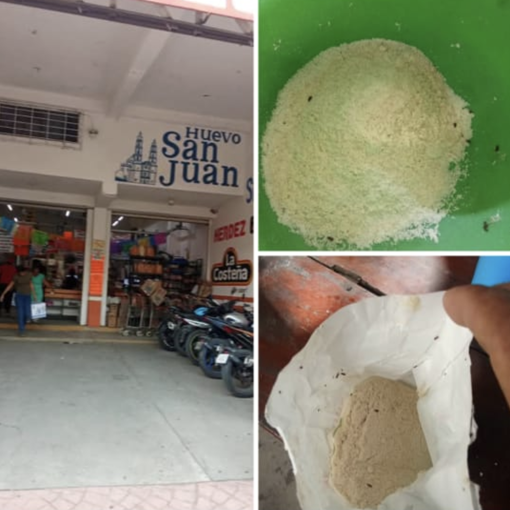 Compro¦ü Maseca y asegura que teni¦üa gusanos1