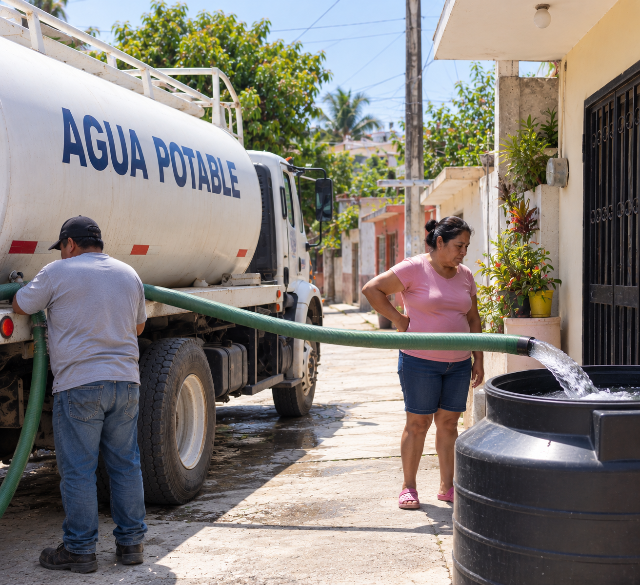 Falta de agua genera malestar en Nicata¦ün y colonias circunvecinas de Tonala¦ü1